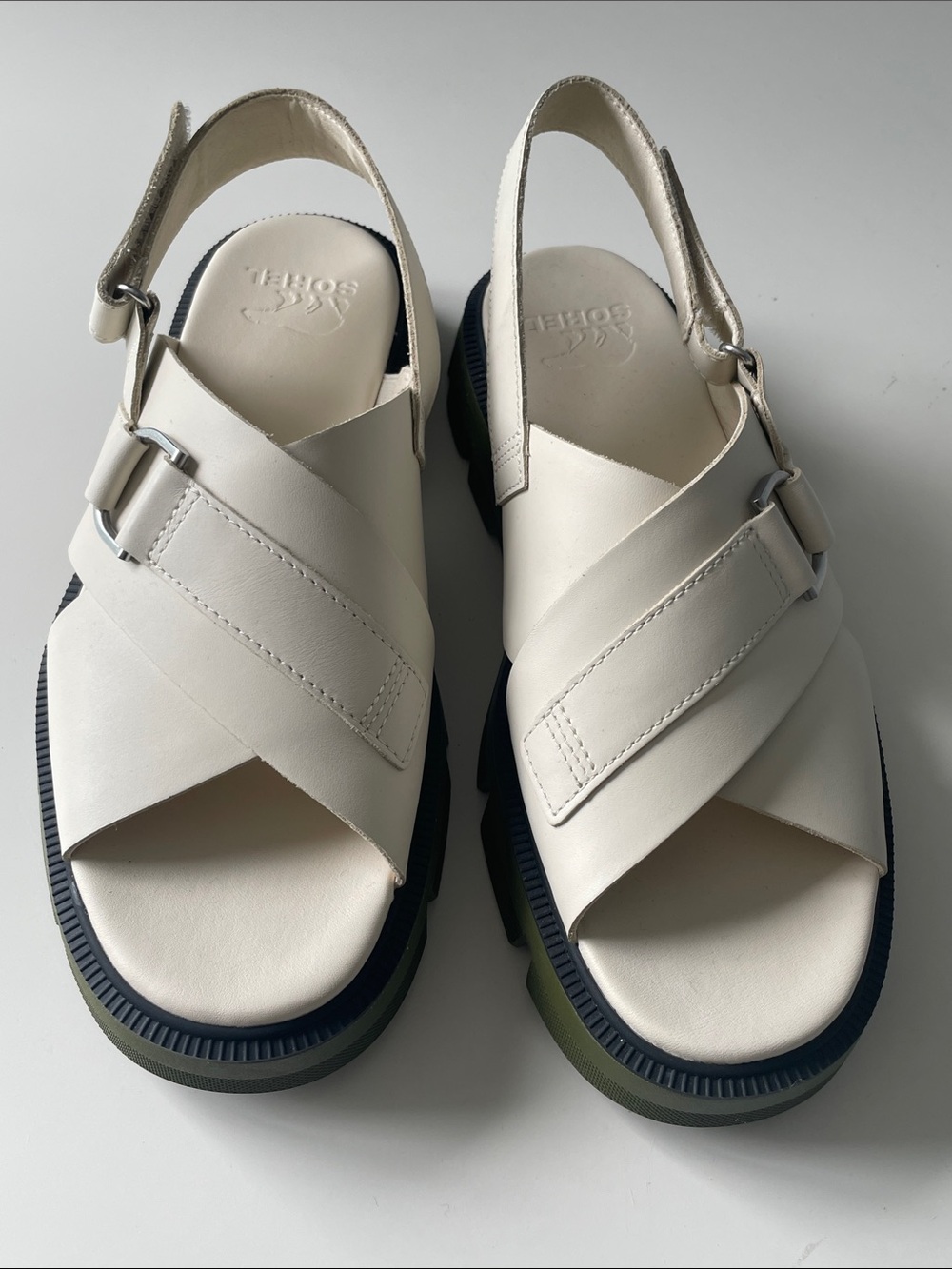 SOREL: Women’s Rein Crisscross Slingback Leather Sandals NIB